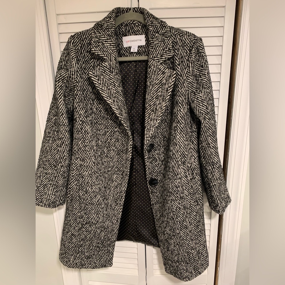 Liz Claiborne Coat, Petite Small - Picture 3 of 7